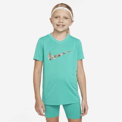 Nike Dri-FIT Older Kids' (Girls') V-Neck T-Shirt