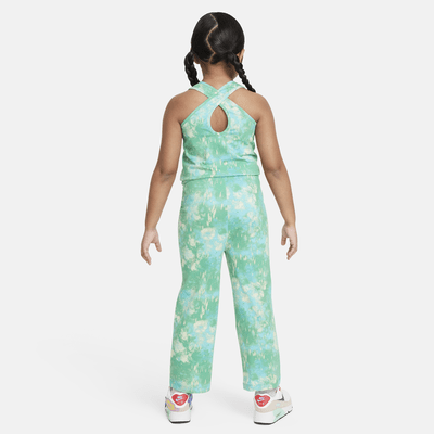 Jumpsuit estampado para niños talla pequeña Nike Club