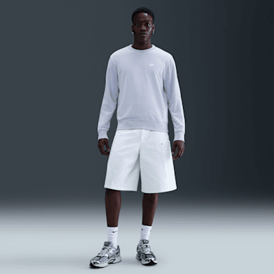 Nike Club herentop van sweatstof met ronde hals