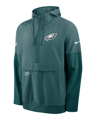 Мужская куртка Philadelphia Eagles Well Rounded Anorak Nike NFL 1/2-Zip Hooded