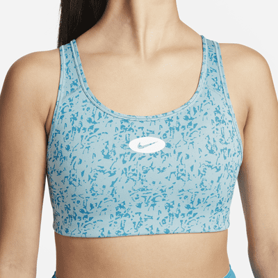 Nike Swoosh Icon Clash Women's Medium-Support Padded Strappy Printed Sports Bra