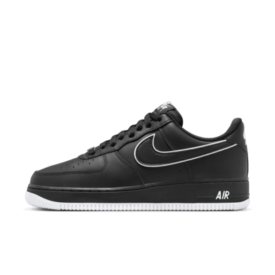 Nike Air Force 1 Low Black Concrete Grey Paint Drip Custom (GS)