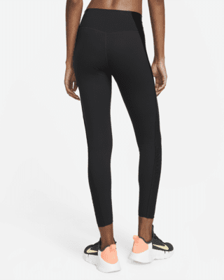 nike training one sculpt mid rise leggings in black