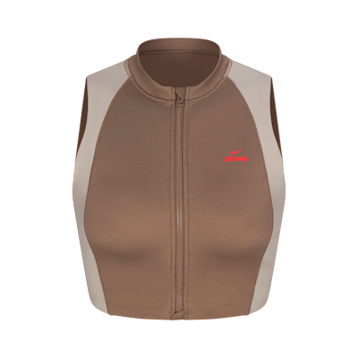 NikeSKIMS Shine Women's Front-Zip Bra