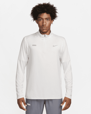 Nike Men's Dri-Fit Element Flash 1/2 Zip Top, Grey, Size: Small