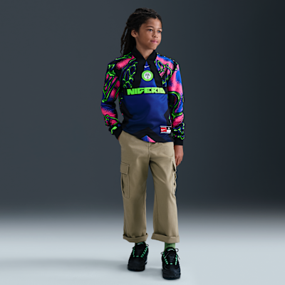 Brankářský fotbalový dres Nigérie Nike Dri-FIT pro větší děti