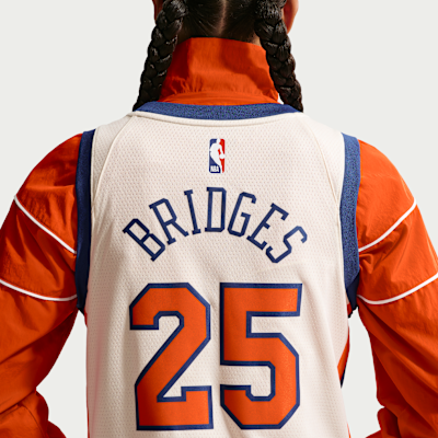 Mikal Bridges New York Knicks City Edition Men's Nike NBA Swingman Jersey