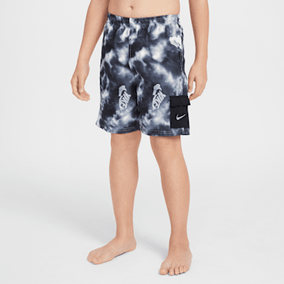 Traje de baño tipo shorts cargo con forro interior de 18 cm Nike Swim Voyage para niños talla grande