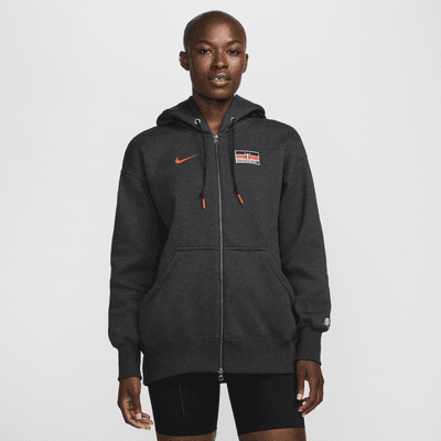 Team Kenia Phoenix Fleece Nike oversized fleecehoodie met rits over de hele lengte voor dames