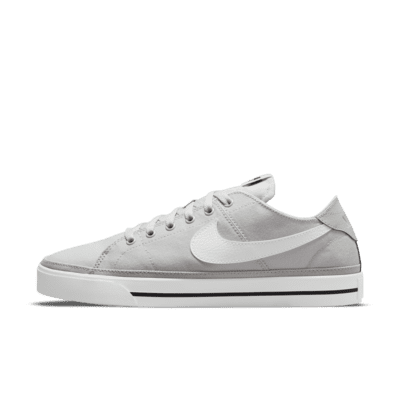 nike court legacy canvas white black