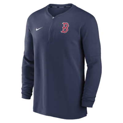 Boston Red Sox Authentic Collection Game Time Men's Nike Dri-FIT MLB 1/2-Zip Long-Sleeve Top