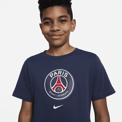 Paris Saint-Germain Crest Big Kids' Soccer T-Shirt. Nike JP