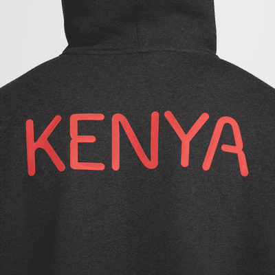 Team Kenya Solo Swoosh Tam Boy Fermuarlı Erkek Kapüşonlu Üstü