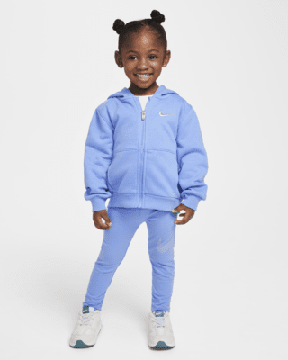 Детские тайтсы Nike Shine Toddler Full-Zip Hoodie and Leggings Set