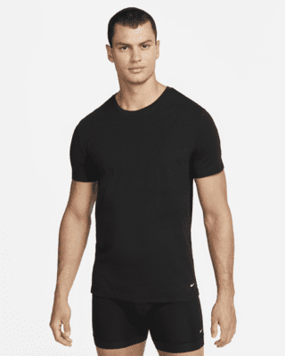 Мужские  Nike Dri-FIT Essential Cotton Stretch Slim Fit Crew Neck Undershirt (2-Pack)