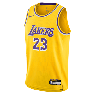 LeBron James Los Angeles Lakers 2023/24 Icon Edition Big Kids' Nike NBA Swingman Jersey