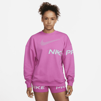 Nike Dri-FIT Get Fit Women's French Terry Graphic Crew-Neck Sweatshirt