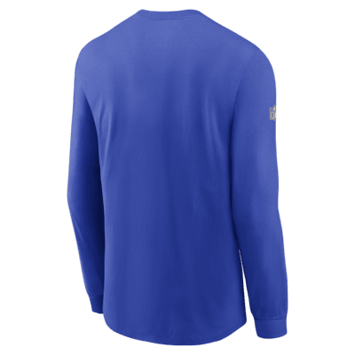 Los Angeles Rams Velocity Men's Nike Dri-FIT NFL Long-Sleeve T-Shirt. Nike .com