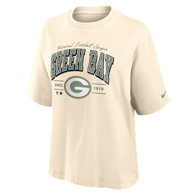 Green Bay Packers Vintage Mod Boxy Women's Nike NFL T-Shirt from Nike - $55