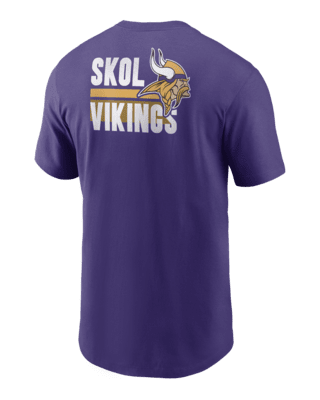 Nike Men's Minnesota Vikings Blitz Helmet T-Shirt - Purple - S Each