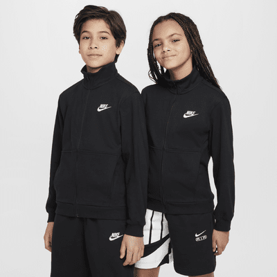 Chamarra de tejido Knit con cierre completo para niños talla grande Nike Sportswear Club