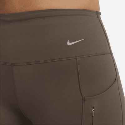 Nike Go Leggings in voller Länge mit Taschen, starkem Halt und hohem Bund für Damen