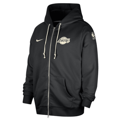 Felpa con cappuccio e zip a tutta lunghezza Nike Dri-FIT Los Angeles Lakers Standard Issue – Uomo