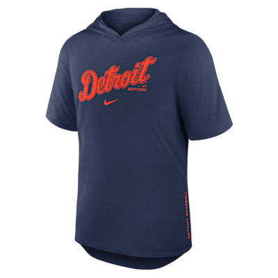 Detroit Tigers Arched Wordmark Men's Nike Dri-FIT MLB Hooded T-Shirt from Nike - $65