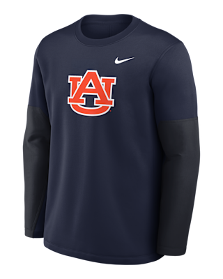 Мужская футболка Auburn Sideline Coach Nike Therma-FIT College Long-Sleeve