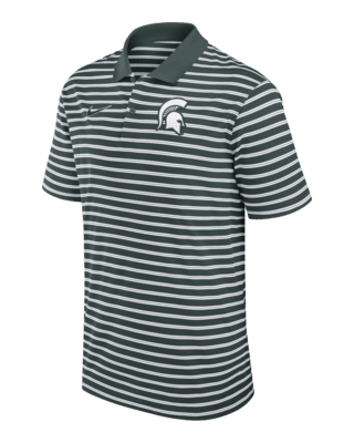 Мужские  Michigan State Spartans Primetime Victory Striped Nike Dri-FIT College Polo