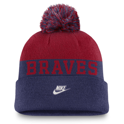 Atlanta Braves Rewind Peak Men's Nike MLB Cuffed Pom Beanie