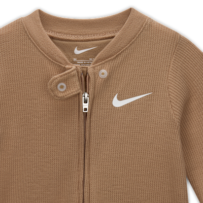 Nike Baby (0-9M) Viscose Waffle Knit Footed Coverall