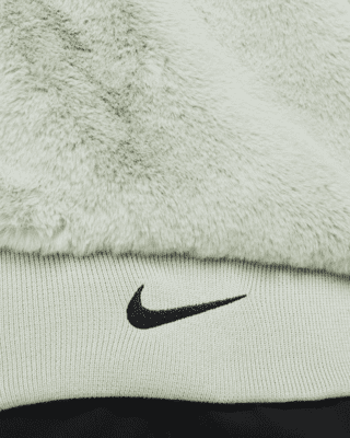 black fur nike jacket