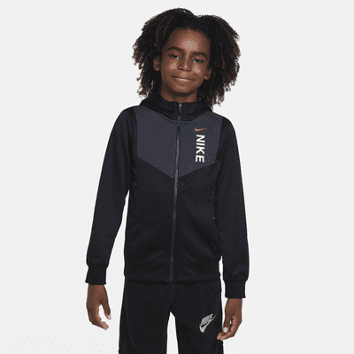Nike Sportswear Hybrid Older Kids' (Boys') Full-Zip Fleece Hoodie. Nike SE