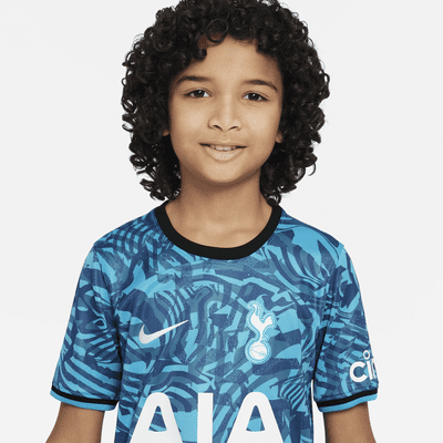 Nike Tottenham Hotspur 22/23 Youth Kids Blue Away Soccer Jersey Shirt NWT  Size L