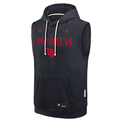 Cleveland Guardians Authentic Collection Standard Issue Men's Nike Dri-FIT MLB Sleeveless Pullover Hoodie from Nike - $90