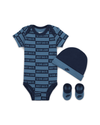 Детские  Nike Baby (0-9M) Textured Club 3-Piece Bodysuit Set