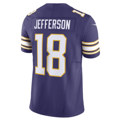 Jersey de fútbol americano Nike Dri-FIT de la NFL Limited para hombre Justin Jefferson Minnesota Vikings