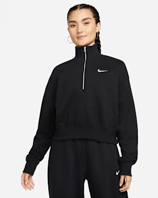 Женский свитшот Nike Sportswear Phoenix Fleece 1/4-Zip Cropped