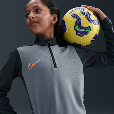 Nike Academy Big Kids' Dri-FIT Long-Sleeve 1/4-Zip Soccer Drill Top