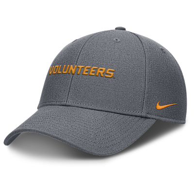 Gorra de rejilla universitaria Nike Dri-FIT ajustable para hombre Tennessee On-Field Rise Gameday