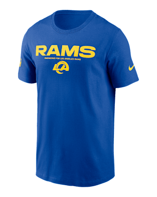 Мужская футболка Los Angeles Rams Sideline Team Issue Nike Dri-FIT NFL