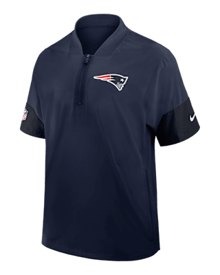 Мужская куртка New England Patriots Sideline Coach Nike NFL 1/2-Zip Short-Sleeve