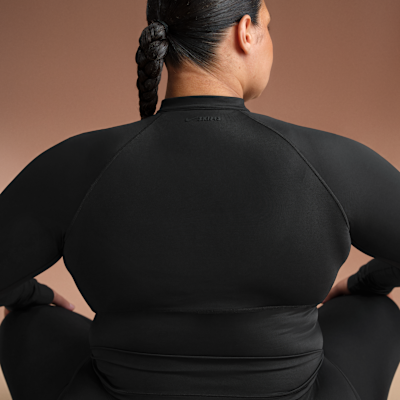 Playera de manga larga con medio cierre para mujer NikeSKIMS Shine