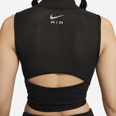 Nike Air Dri-FIT Women's 1/4-Zip Running Crop Top