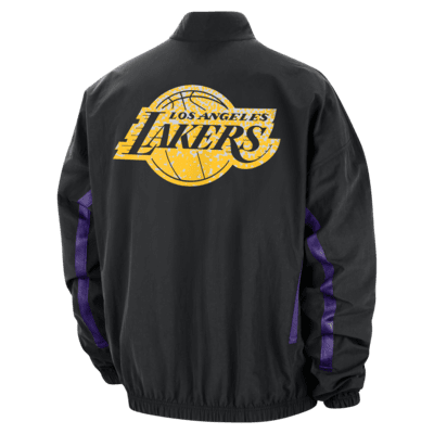 Chamarra Nike de tejido Woven de la NBA con gráfico para hombre Los Angeles Lakers DNA Courtside