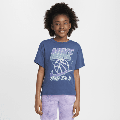 Playera para niña talla grande Nike Sportswear