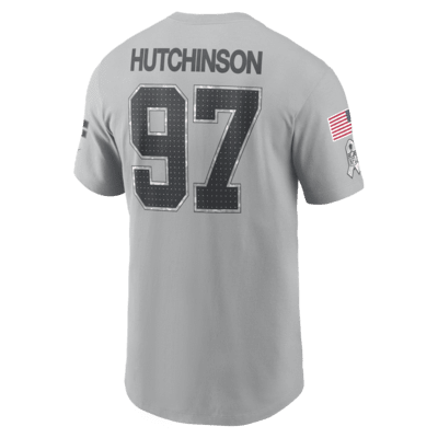 Aidan Hutchinson Detroit Lions Salute to Service Men's Nike NFL T-Shirt