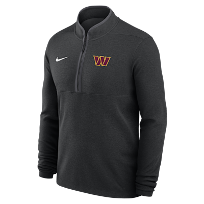 Playera de manga larga Nike Dri-FIT de la NFL de medio cierre para hombre Washington Commanders Logo Victory