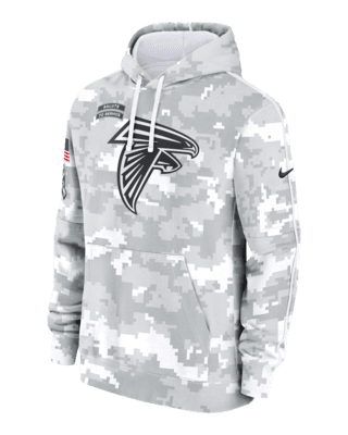 Мужское худи Atlanta Falcons Salute to Service Primary Edge Club Nike NFL Pullover Hoodie